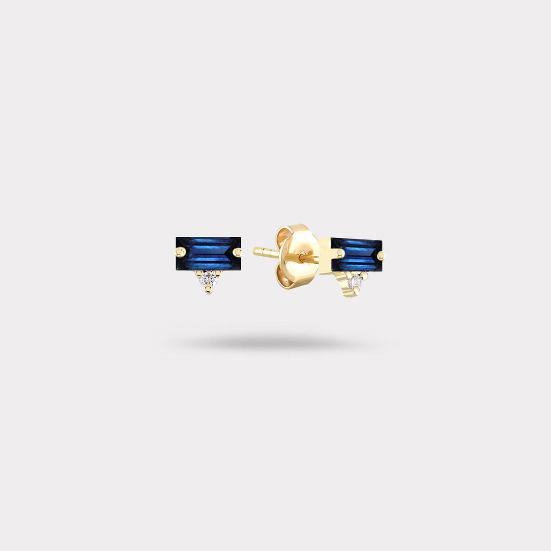 MILA SAPPHIRE STUD EARRINGS