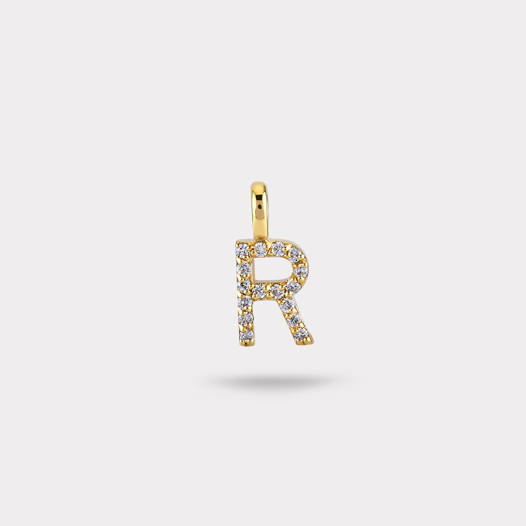 R DIAMOND NECKLACE CHARM