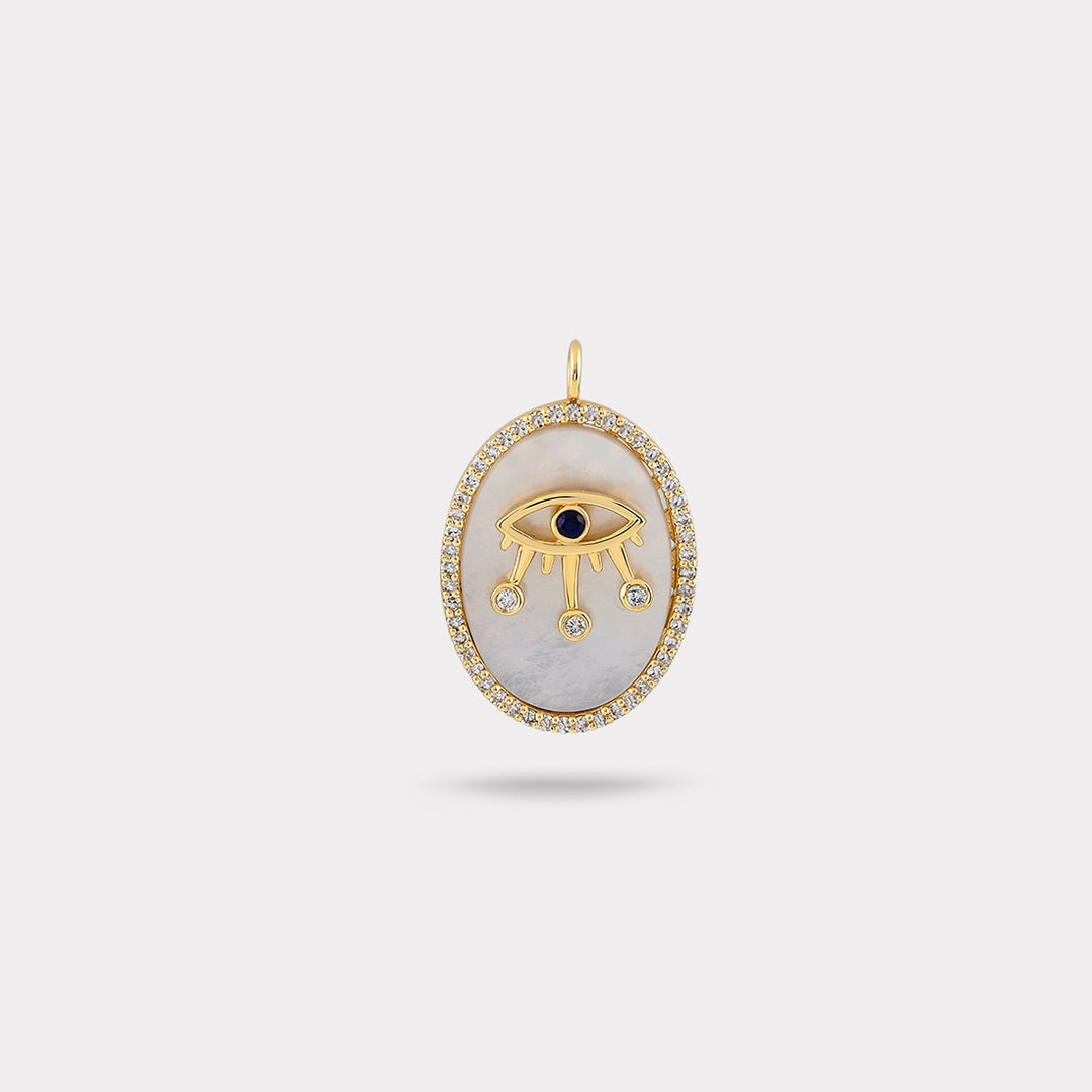 MIRROR EYES DIAMOND NECKLACE CHARM