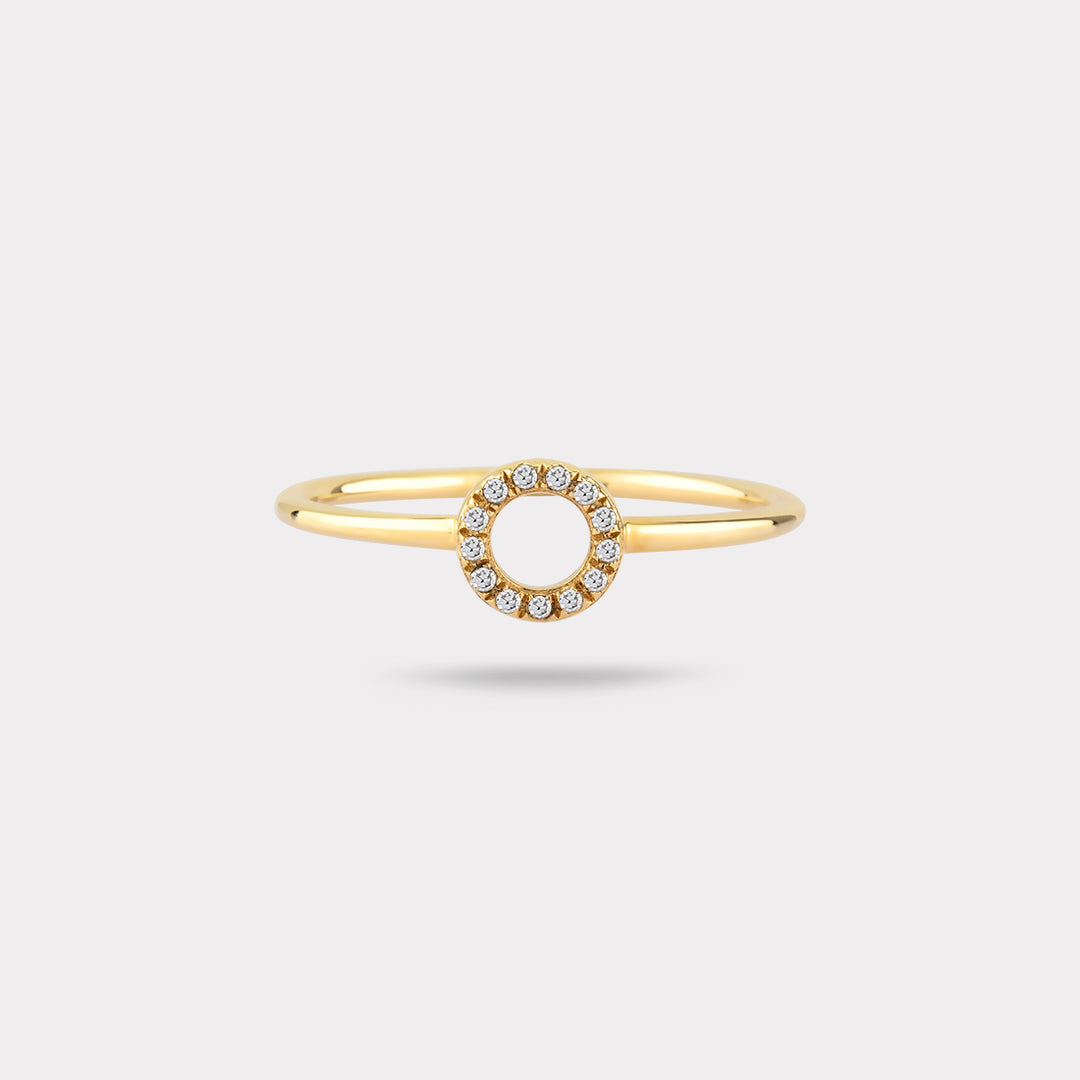 O INITIAL DIAMOND RING