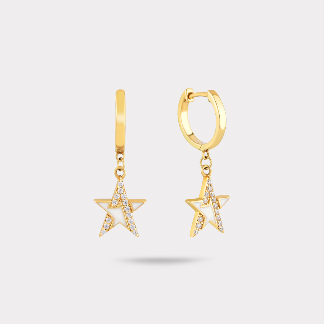 STAR DIAMOND EARRING
