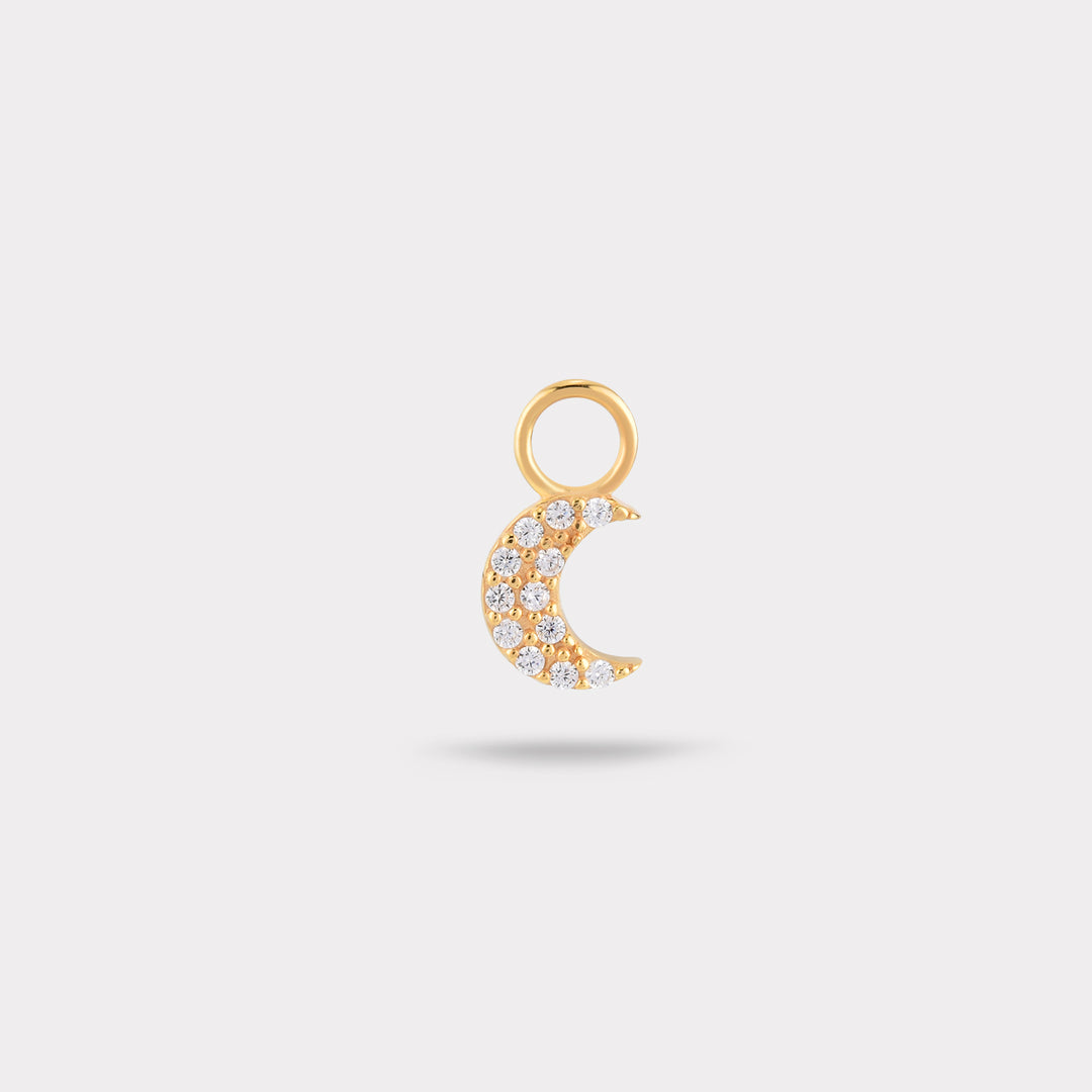 CRESCENT DIAMOND EARRING CHARM