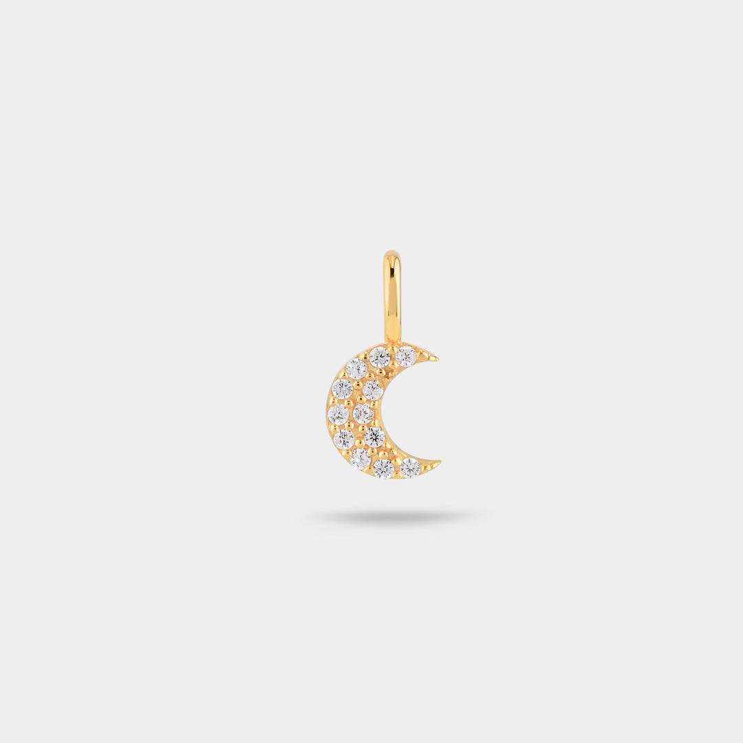 CRESCENT DIAMOND NECKLACE CHARM