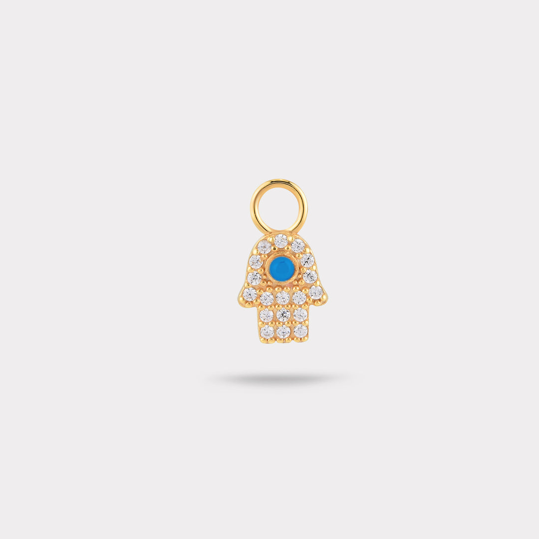 HAMSA DIAMOND EARRING CHARM