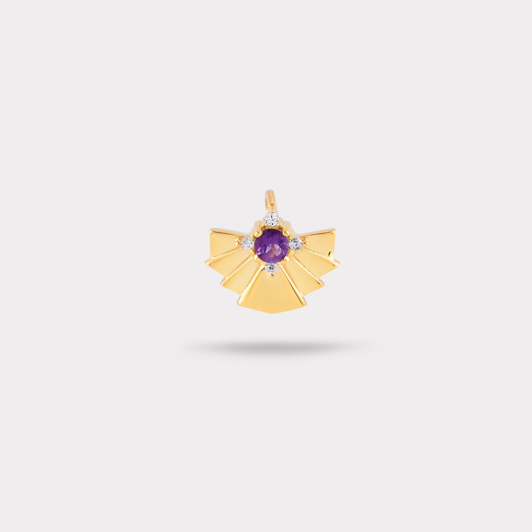FEBRUARY BIRTHSTONE DIAMOND NECKLACE CHARM