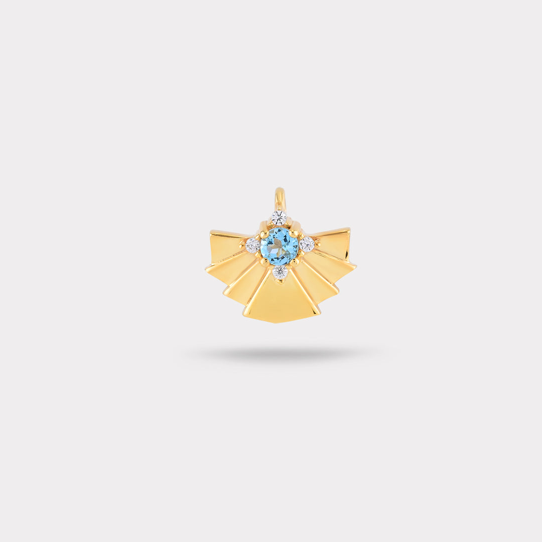 MARCH BIRTHSTONE DIAMOND NECKLACE CHARM