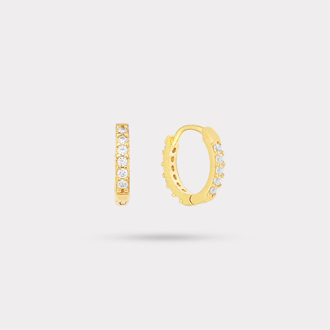 UBICO DIAMOND HOOP EARRING