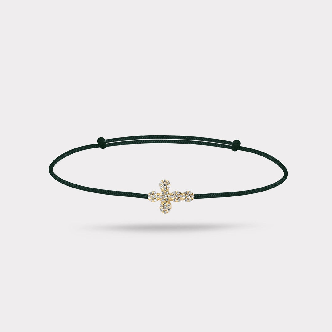 WOVEN BLACK STRING BRACELET