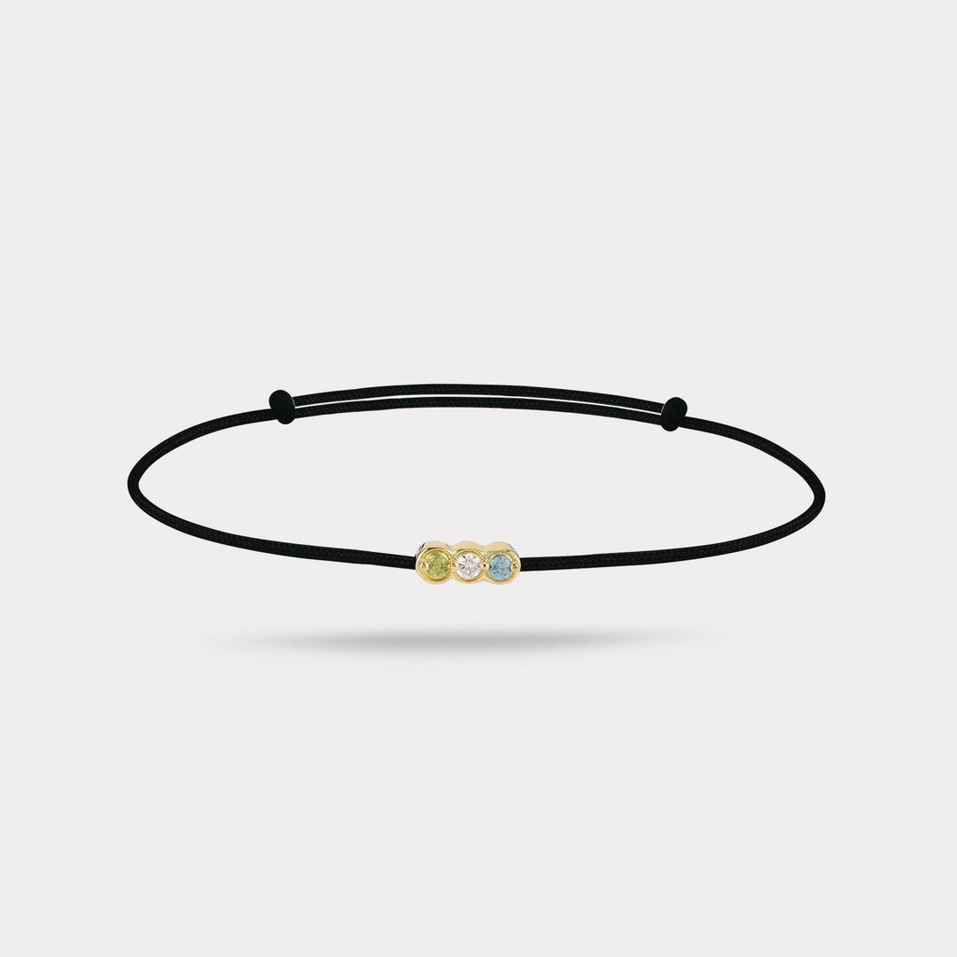 STRANDIA BLACK STRING BRACELET