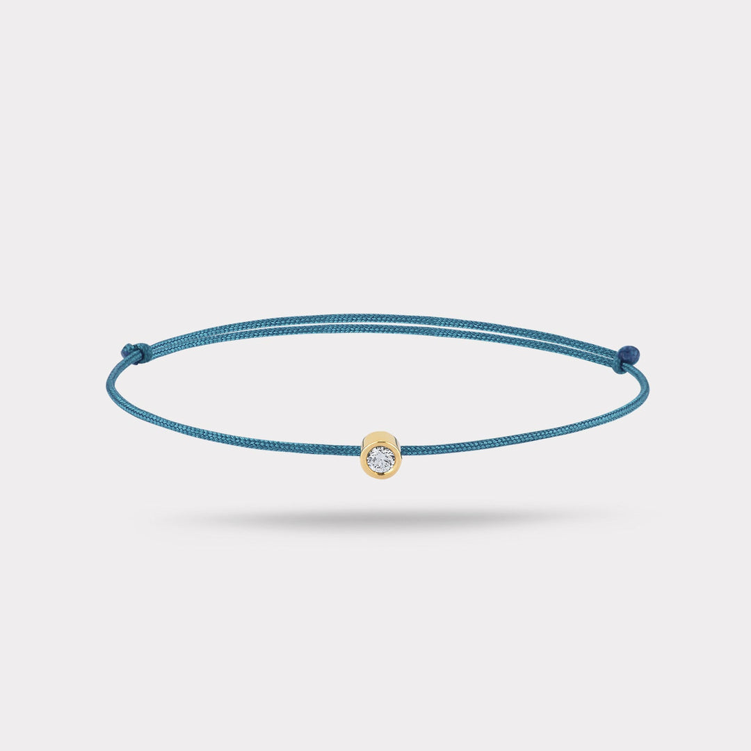 ALUNIA PETROL BLUE STRING BRACELET