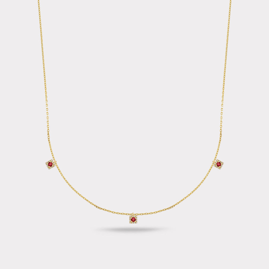 PIVOTA RUBY NECKLACE