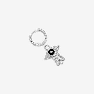 Noir Radience Charm Earring