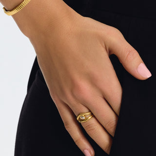 LUME SCULPT THIN RING