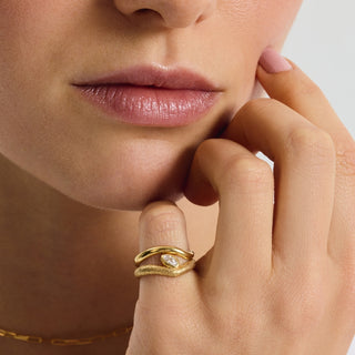 LUME SCULPT THIN RING