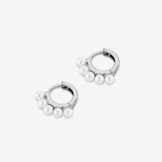 MARINA PEARL HOOP EARRING