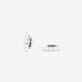 MARINA PEARL HOOP EARRING