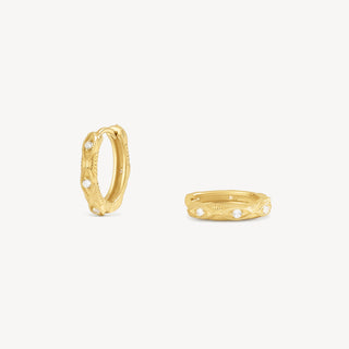 WHITE WAVE EARRING