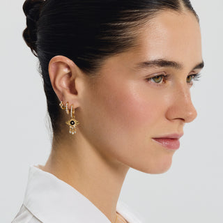 Noir Radience Charm Earring