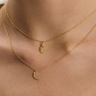 Light Moon Necklace