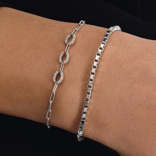 Triple Halo Bracelet