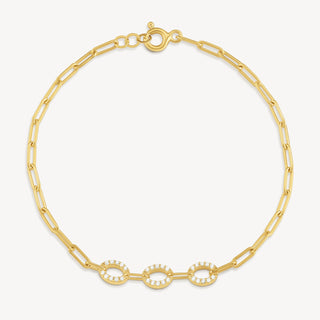 Triple Halo Bracelet