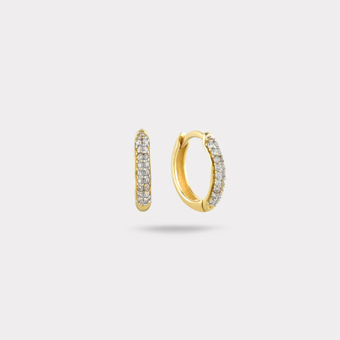 THE BASIC DIAMOND HOOP EARRINGS