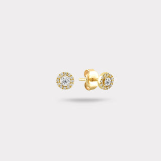 Celestial Halo Diamond Stud Küpe