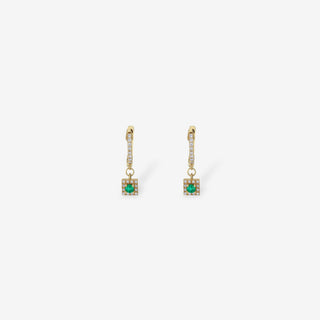 Verdant Halo Diamond Küpe