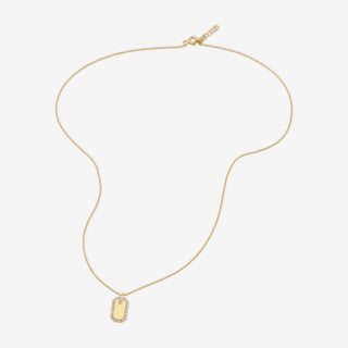 Signature Tag Diamond Kolye