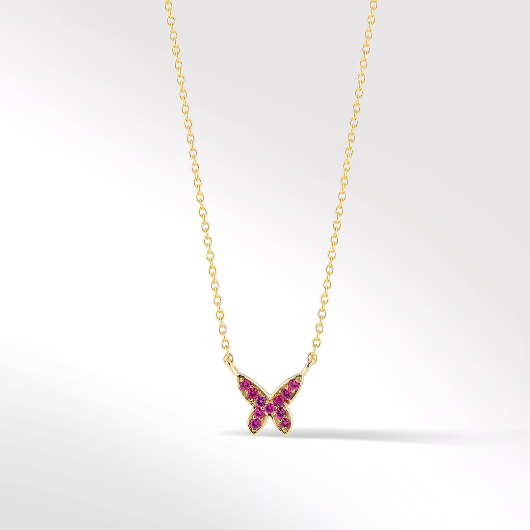 ELINA PINK SAPPHIRE NECKLACE