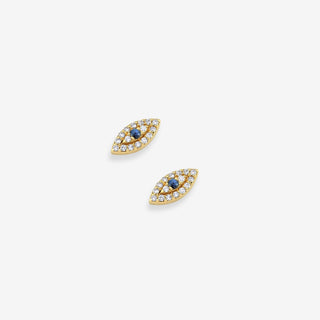 Azure Gaze Diamond Stud Küpe
