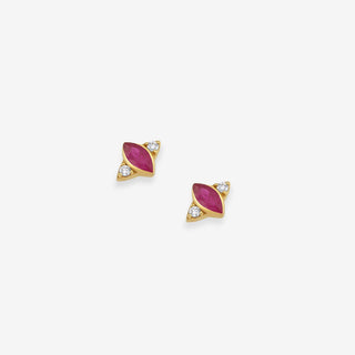 Pink Marquise Stud Küpe