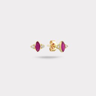 Pink Marquise Stud Küpe