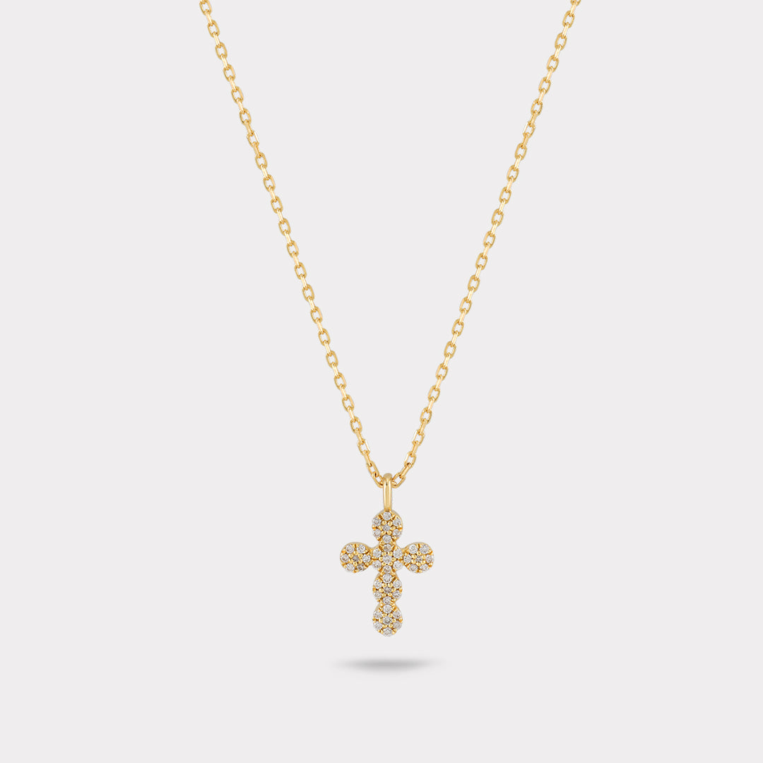 CROSS DIAMOND NECKLACE