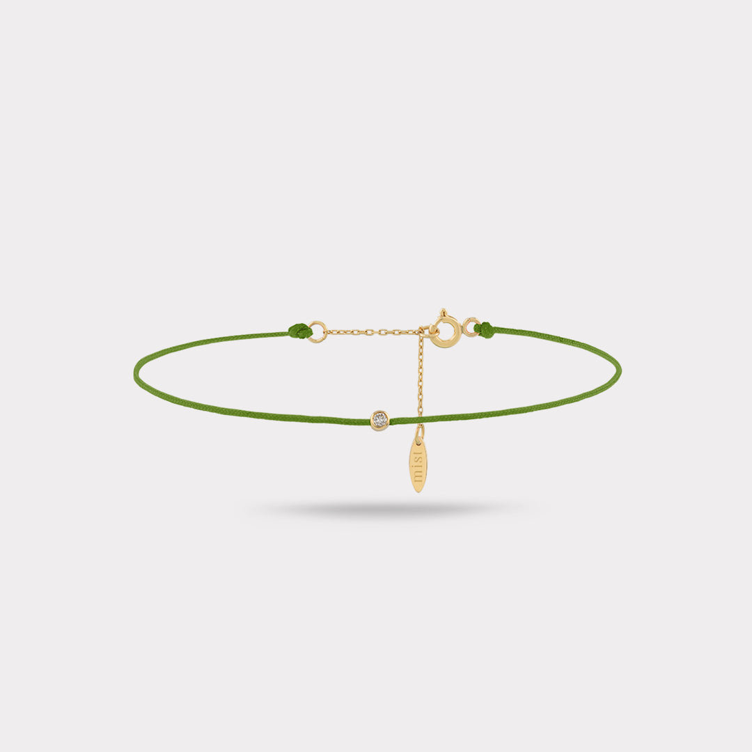 EVERBOND OLIVE GREEN STRING BRACELET