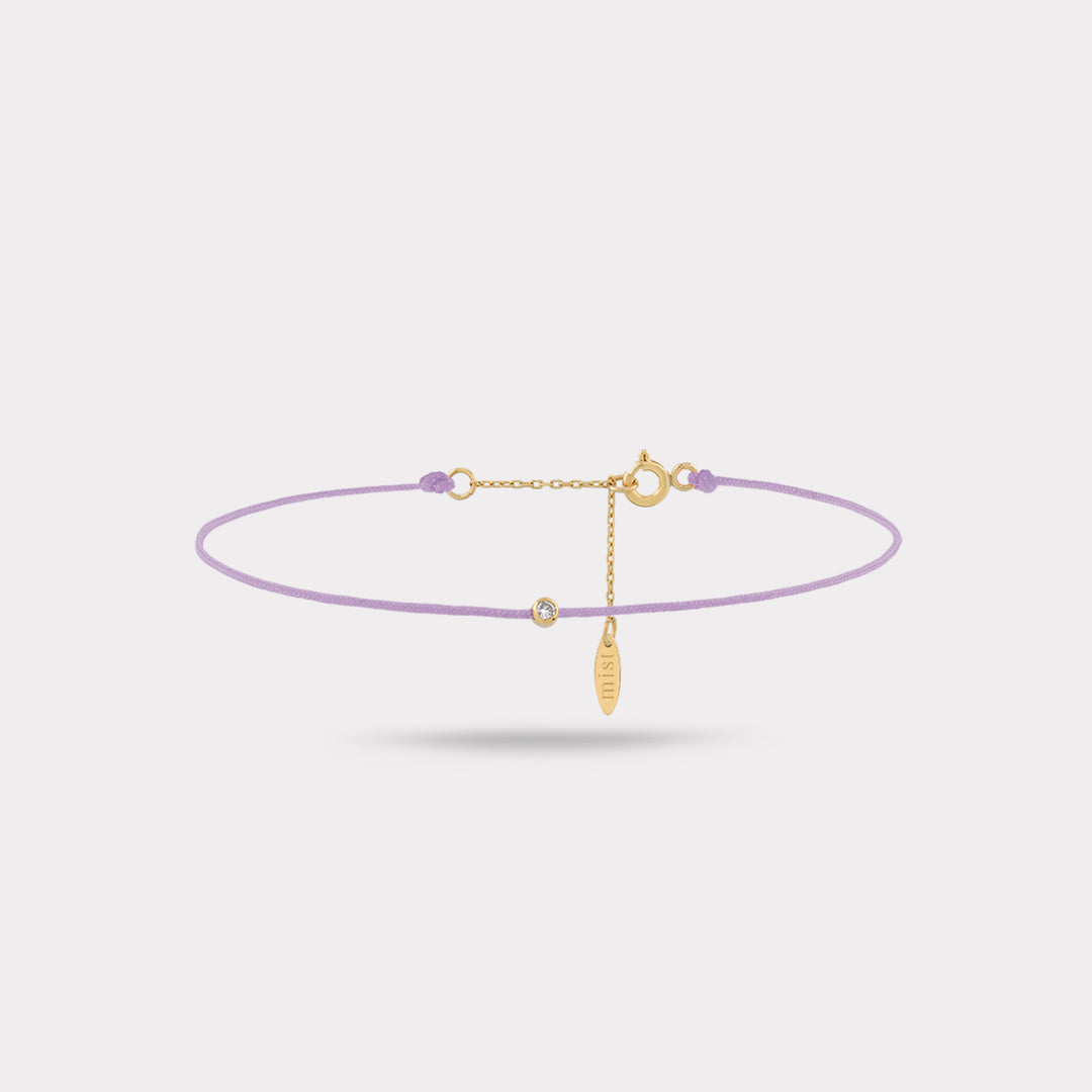 EVERBOND PURPLE STRING BRACELET