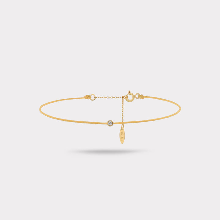 EVERBOND MUSTARD YELLOW STRING BRACELET