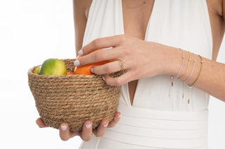 Single Diamond Cord Bileklik
