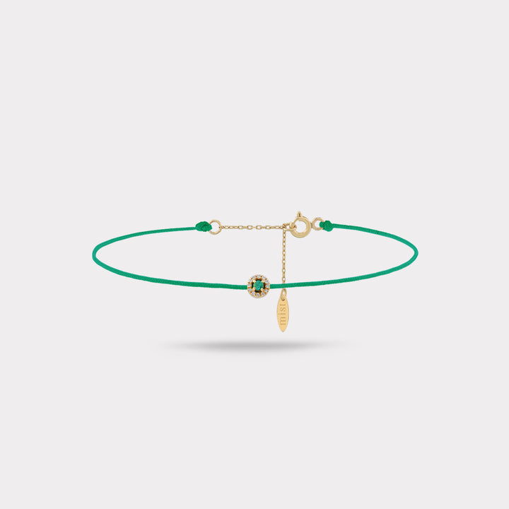 CELESTRIA GREEN STRING BRACELET