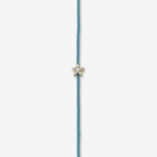 Azure Star Diamond Cord Bileklik
