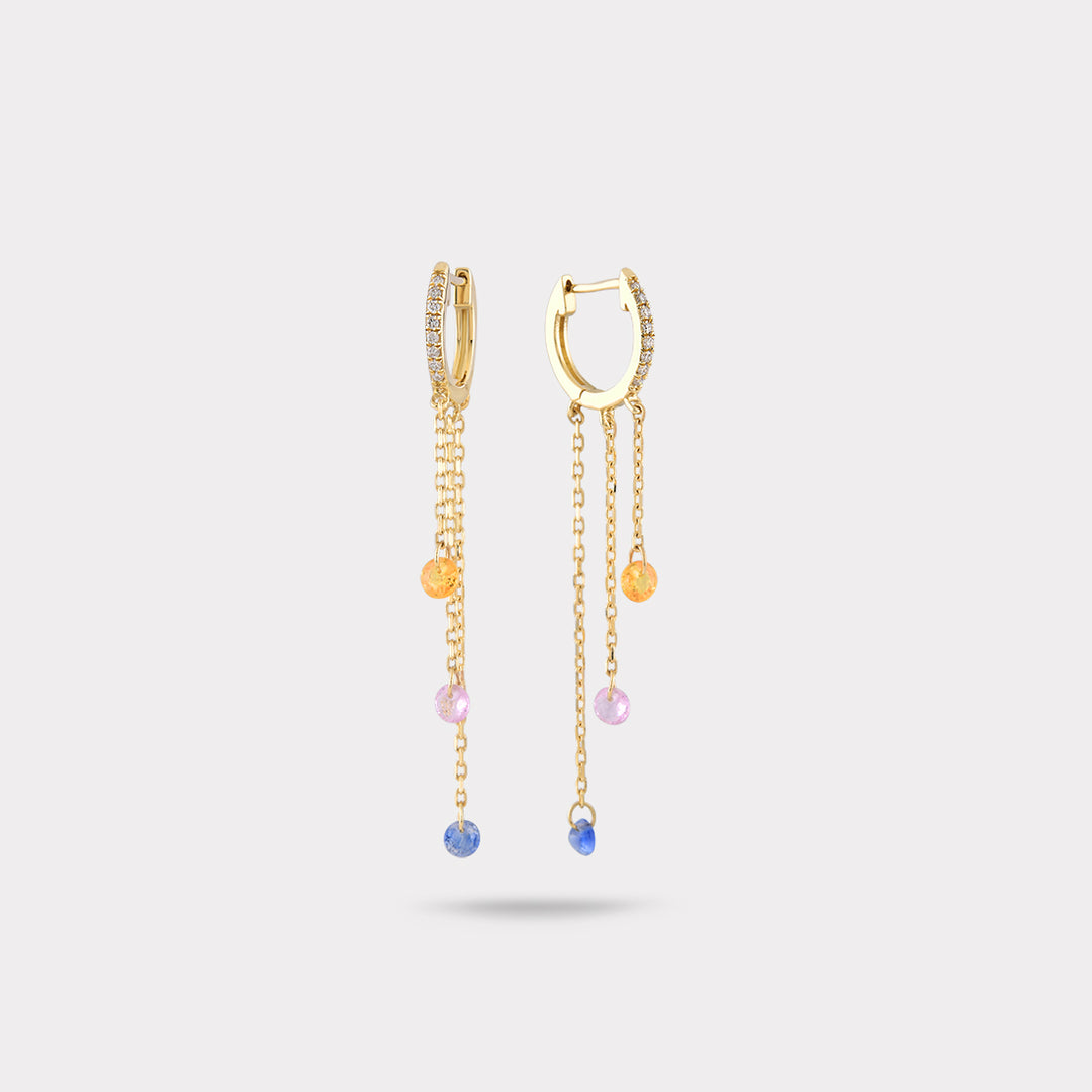 OPHNA MULTICOLORED DANGLE EARRING