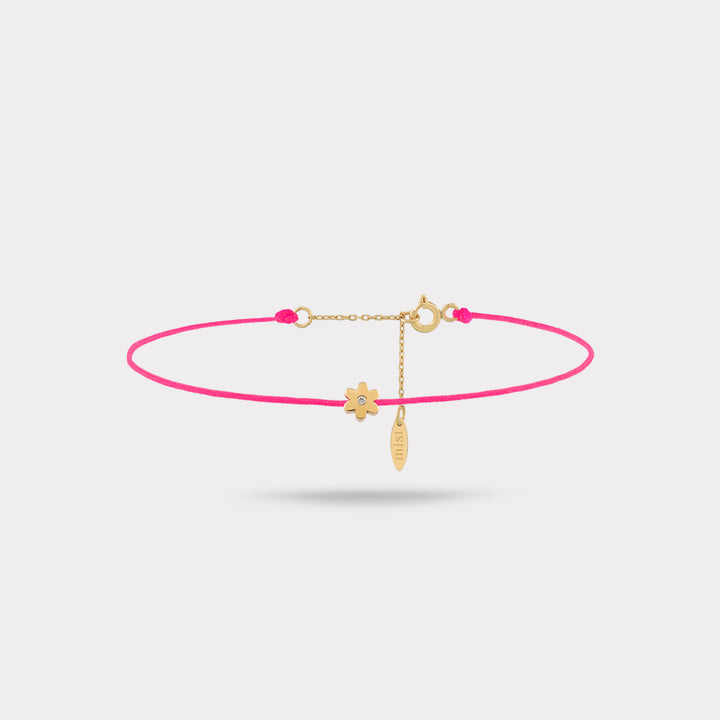 BLOSSOM NEON PINK STRING BRACELET