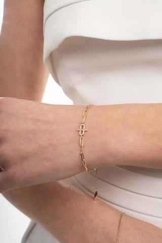 Axis Link Diamond Bileklik