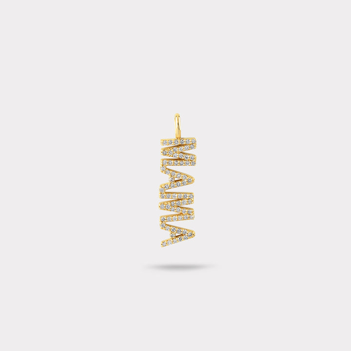 MAMA DIAMOND NECKLACE CHARM