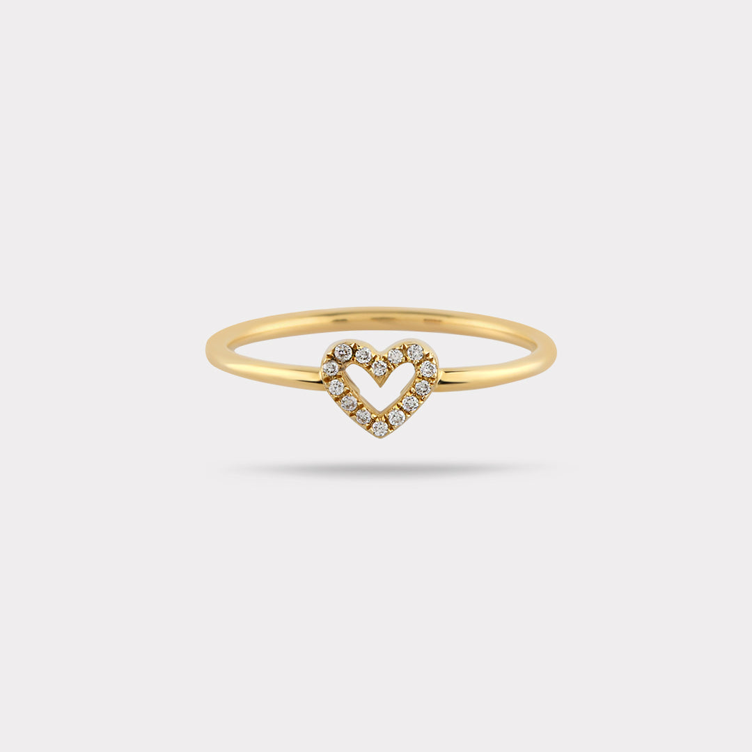 HEART DIAMOND RING