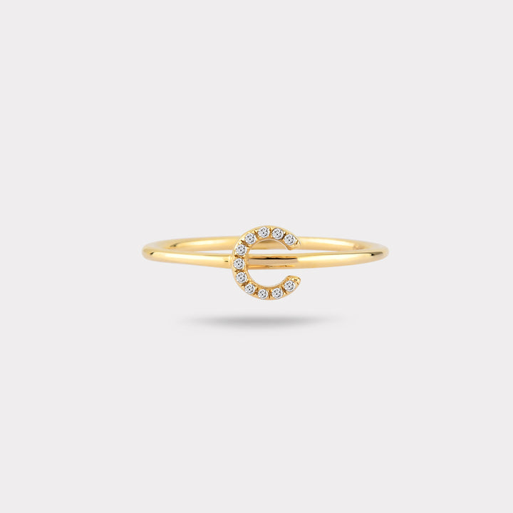 INITIAL DIAMOND RING
