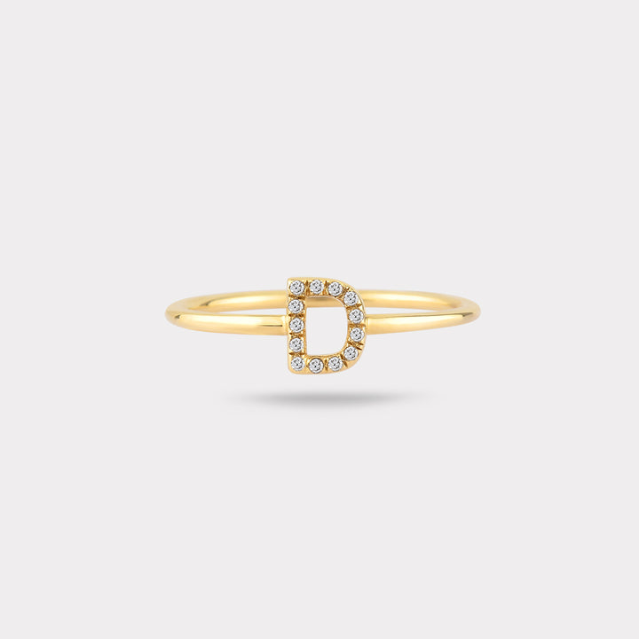 INITIAL DIAMOND RING