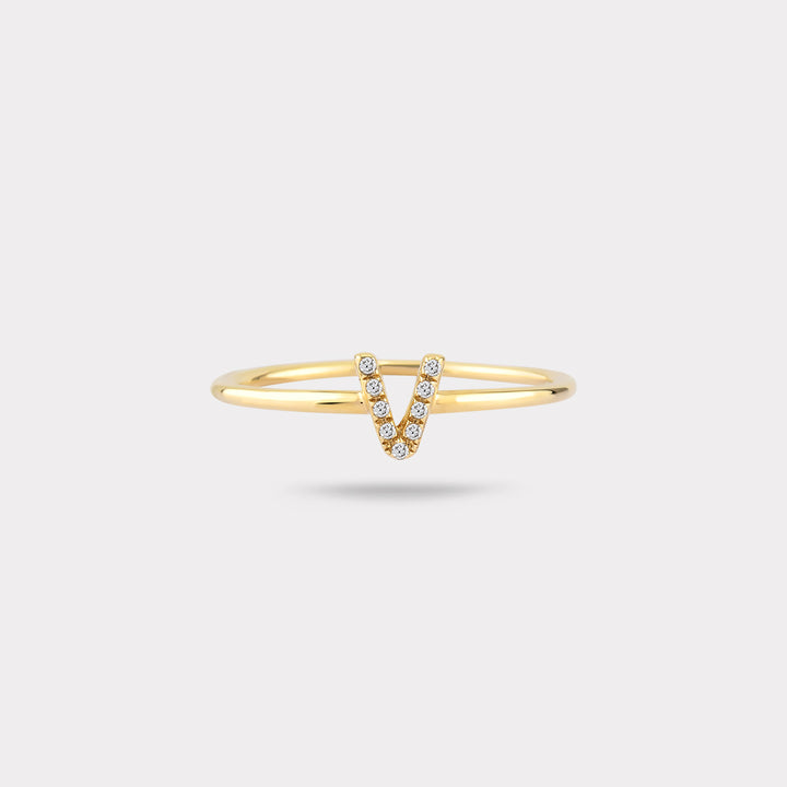 INITIAL DIAMOND RING