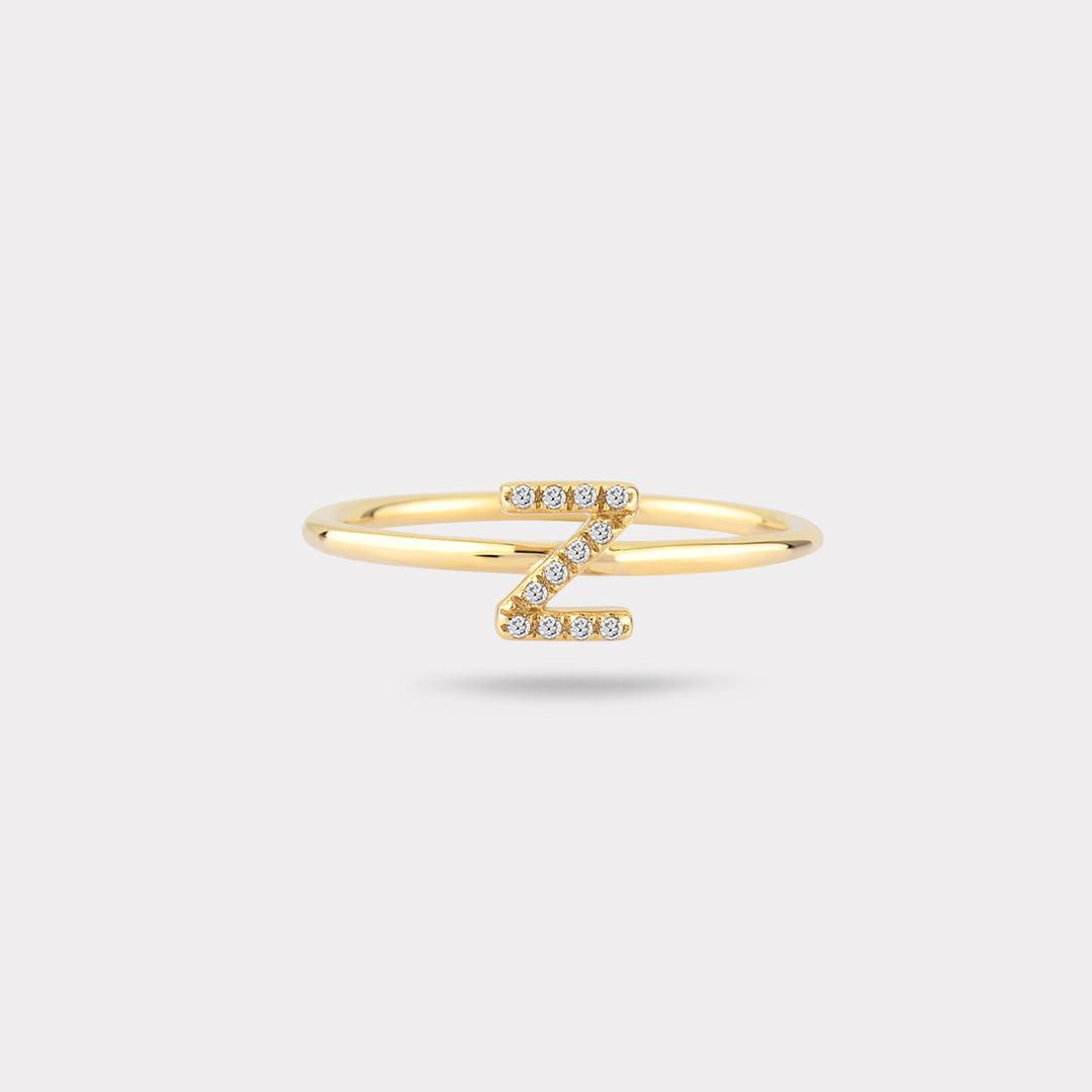 Z INITIAL DIAMOND RING