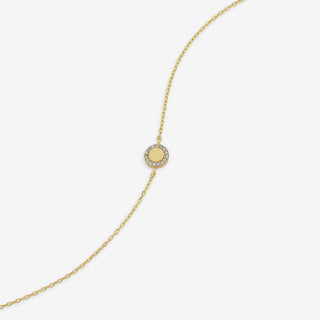 Luminous Medallion Diamond Bileklik